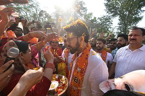 Union Minister Anurag Thakur, BJP's Lok Sabha candidate from Hamirpur constituency